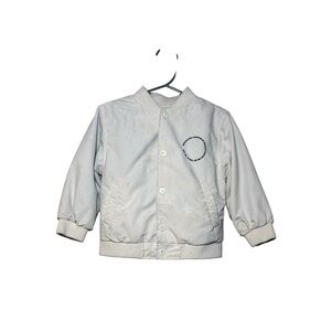 Zara Toddler Boy Cream Snap Closure Bomber Jacket Size 18-24 Months